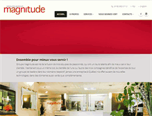 Tablet Screenshot of groupemagnitude.com